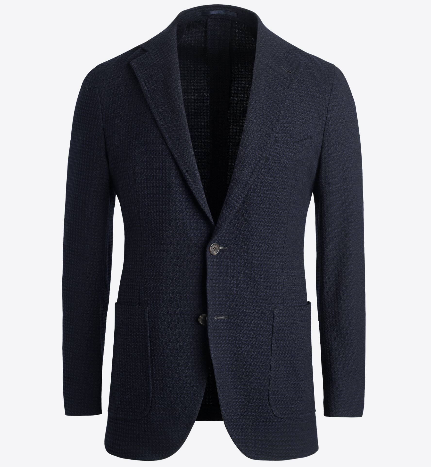 Zoom Image of Waverly Navy Textured Stretch Wool Jacket