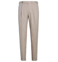 Suggested Item: Allen Sand Cotton and Linen Pleated Dress Pant