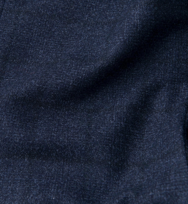 Bedford Navy Shadow Plaid Wool Flannel Jacket - Custom Fit Tailored ...