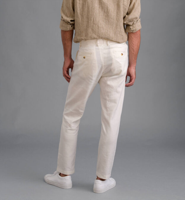 Di Sondrio Off White Linen and Lyocell 