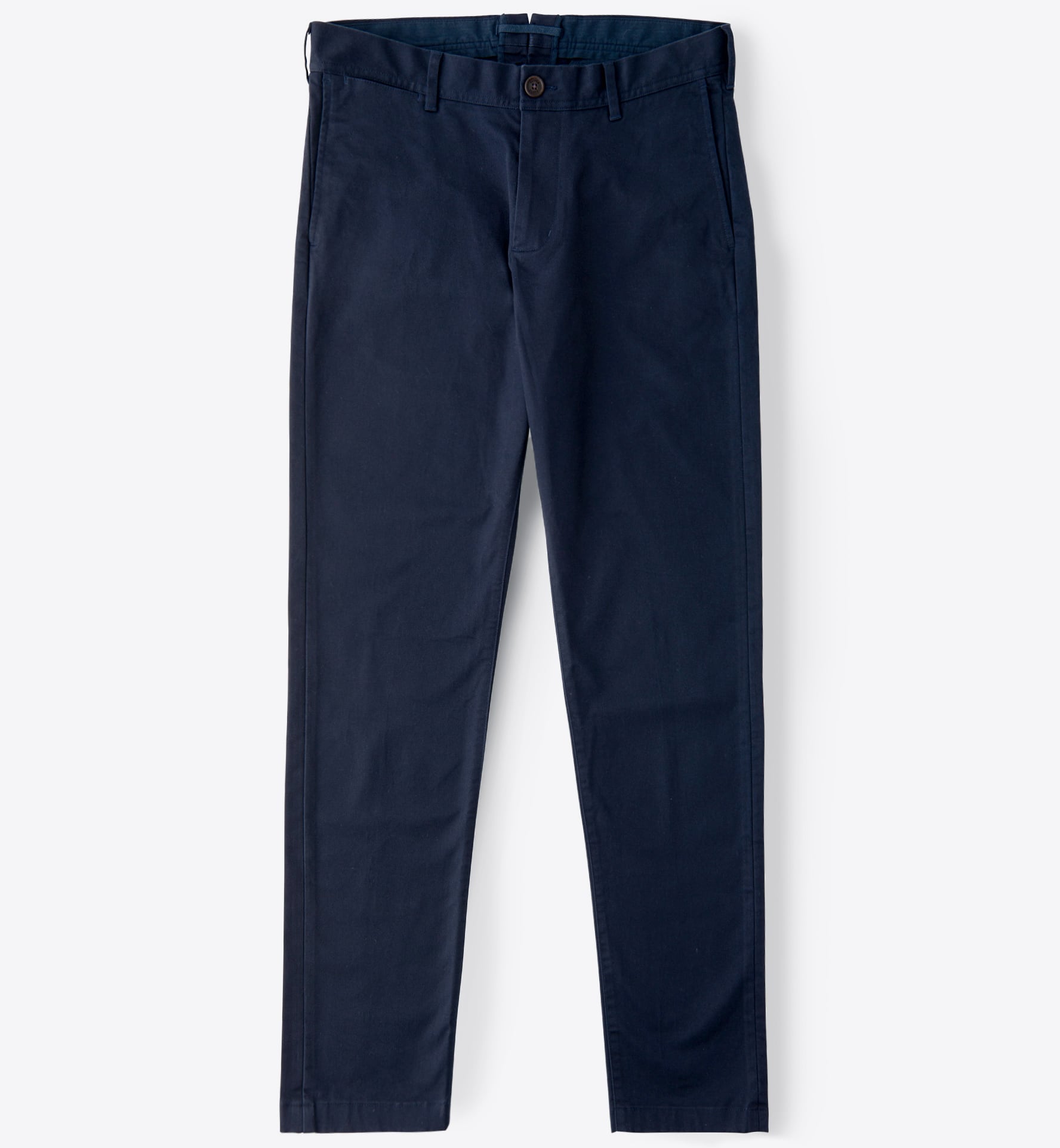 Bowery Navy Stretch Heavy Cotton Chino - Custom Fit Pants