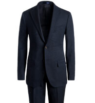 Suggested Item: Allen Navy Stretch Wool Birdseye Suit
