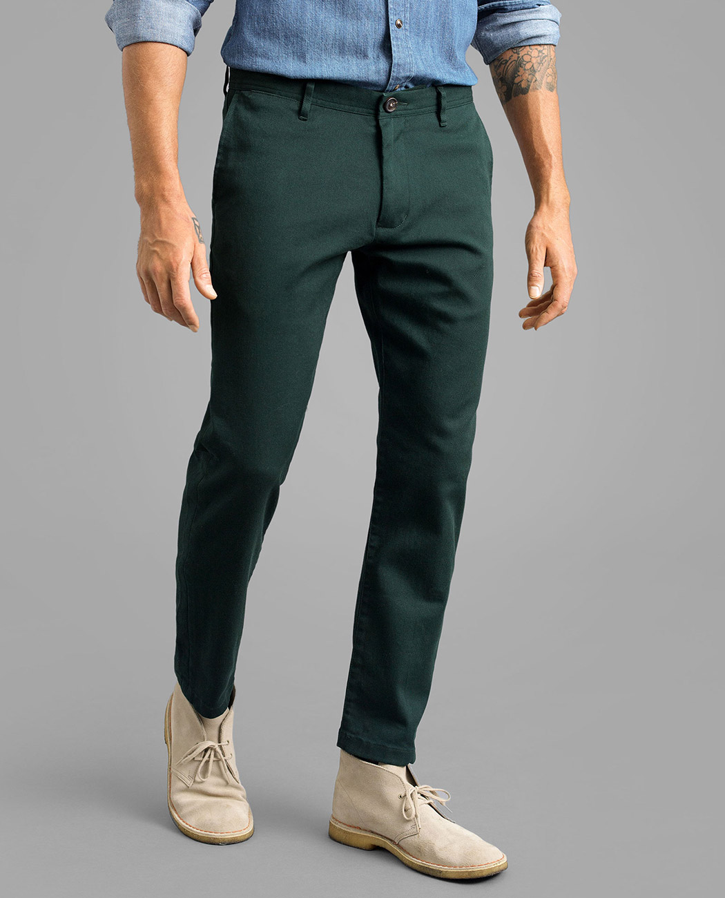 hunter green chinos