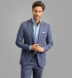 Zoom Thumb Image 3 of Bedford Slate Windowpane Stretch Wool Blend Suit