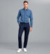 Zoom Thumb Image 3 of Bowery Navy Stretch Heavy Cotton Chino