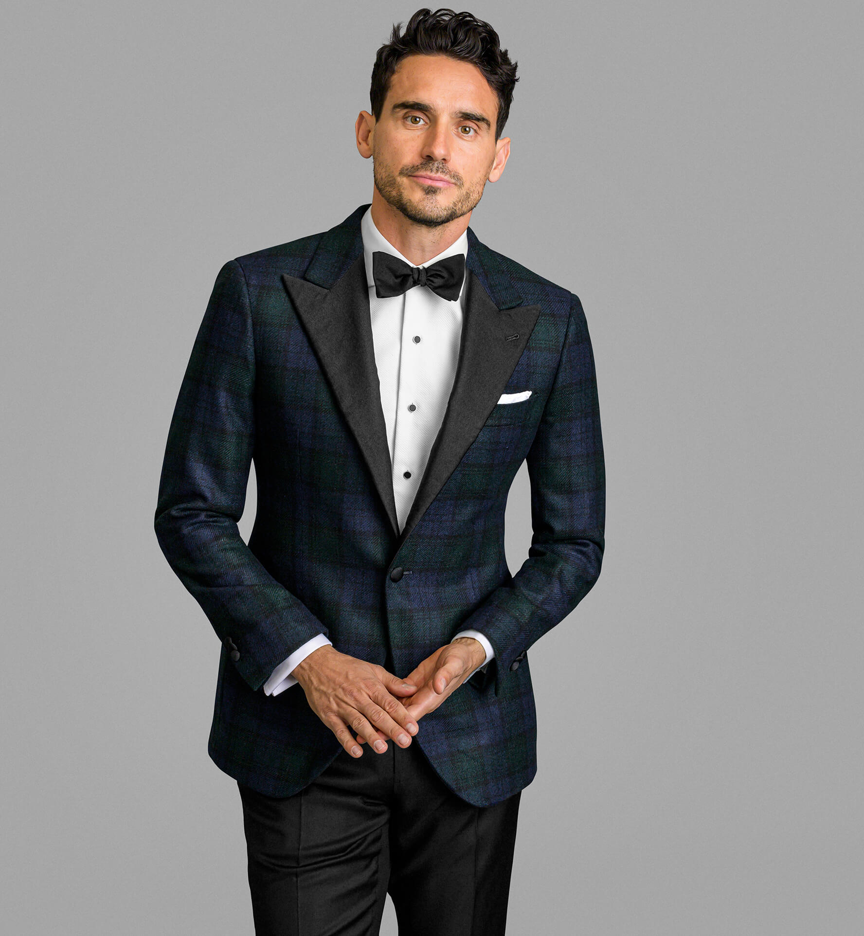 Black Dalton Wool Dinner Jacket