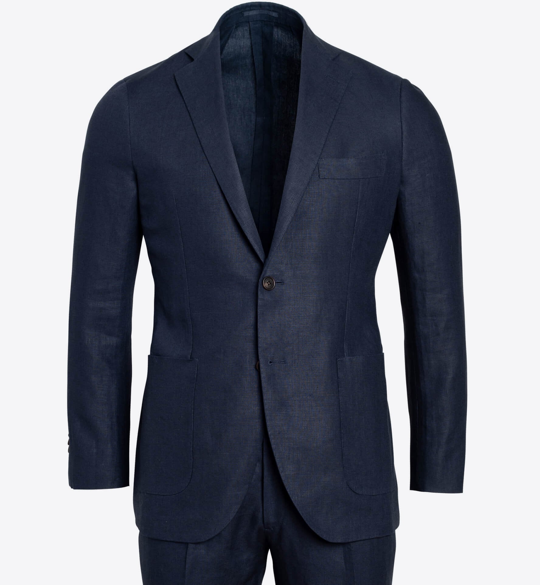 Bedford Navy Irish Linen Suit - Custom Fit Tailored Clothing