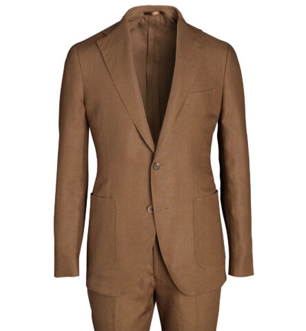 Grey Irish Linen Bedford Suit - Custom Fit Tailored Clothing