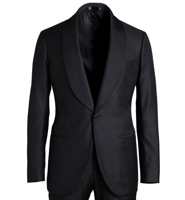 Mayfair Black Shawl Lapel Tuxedo Jacket - Custom Fit Tailored Clothing