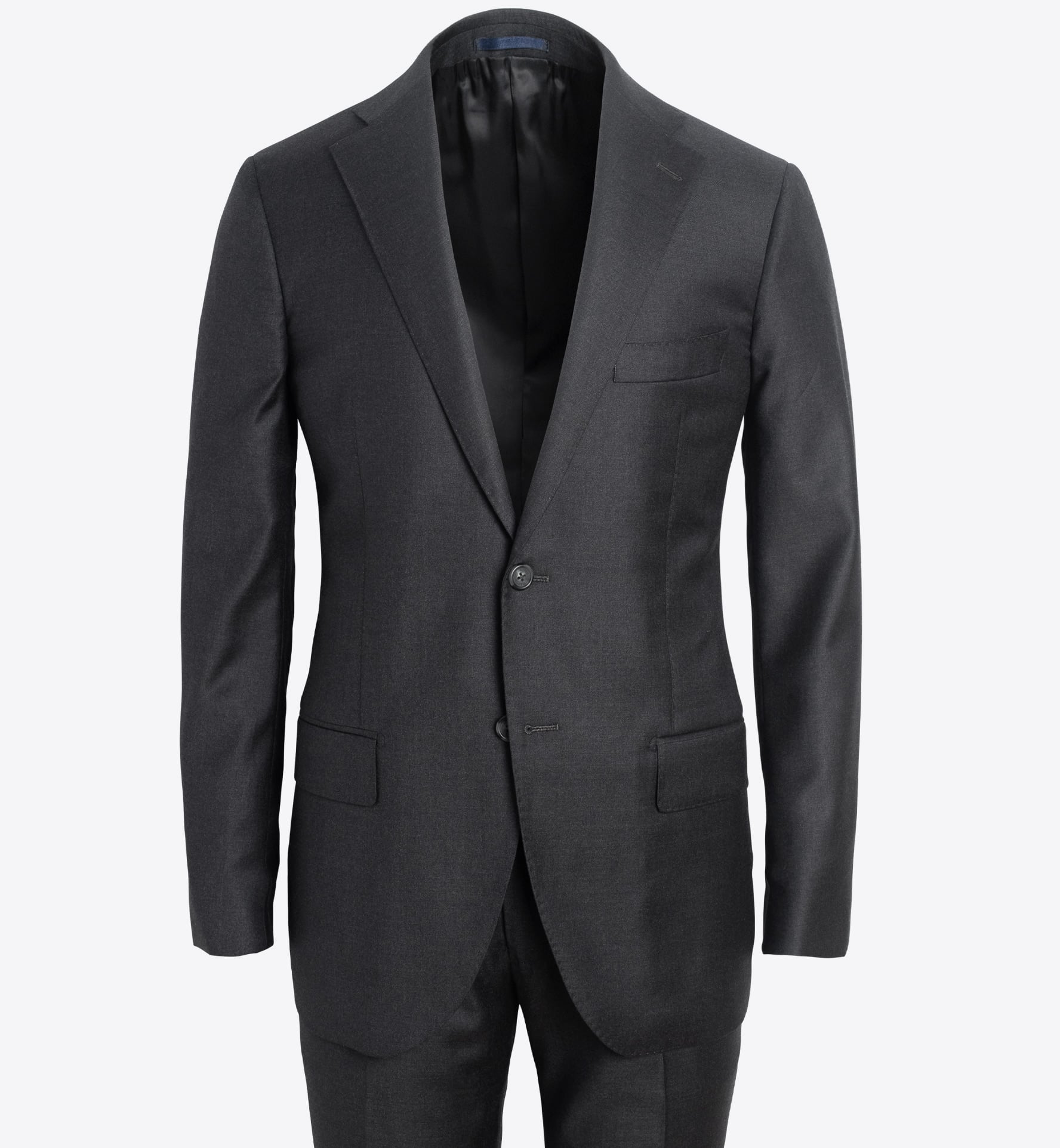 Allen Grey S130s Wool Suit - Custom Fit Tailored Clothing