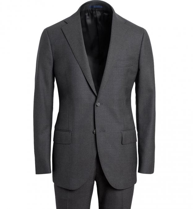 matte grey suit