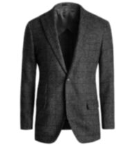 Thumb Photo of Bedford Charcoal Prince of Wales Alpaca Blend Jacket