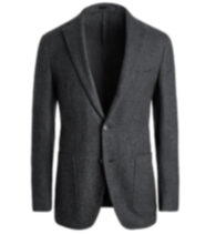 Suggested Item: Waverly Charcoal Textured Wool Flannel Jacket