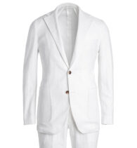 Suggested Item: Waverly White Cotton and Linen Stretch Herringbone Suit