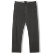 Thumb Photo of Brenta Charcoal Delave Brushed Stretch Cotton Chino