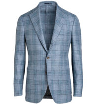Suggested Item: Hudson Slate Plaid Loro Piana Wool Blend Fabric Jacket