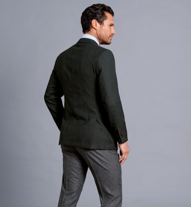 green hopsack sport coat