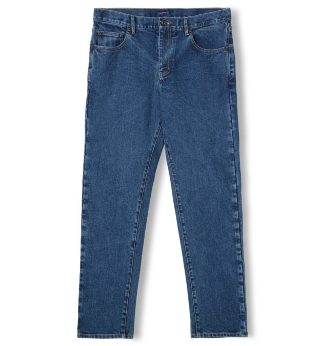 Tragisk Titicacasøen lager Japanese 14oz Medium Wash Indigo Stretch Jeans - Custom Fit Pants