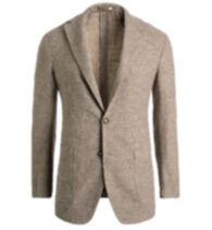 Thumb Photo of Taupe Wool Cotton and Linen Waverly Jacket