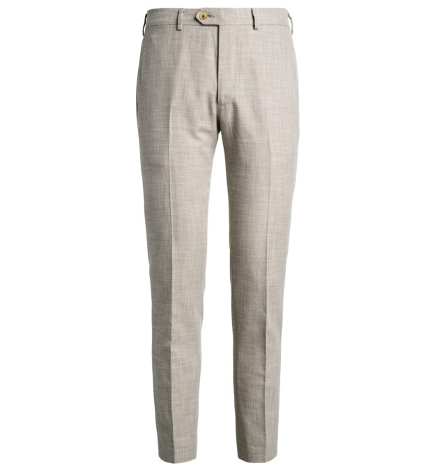 VBC Beige Wool Cotton Dress Pant - Custom Fit Tailored Clothing
