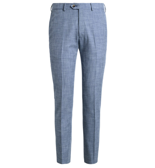 VBC Slate Melange Wool Cotton Dress Pant Custom Fit Tailored Clothing