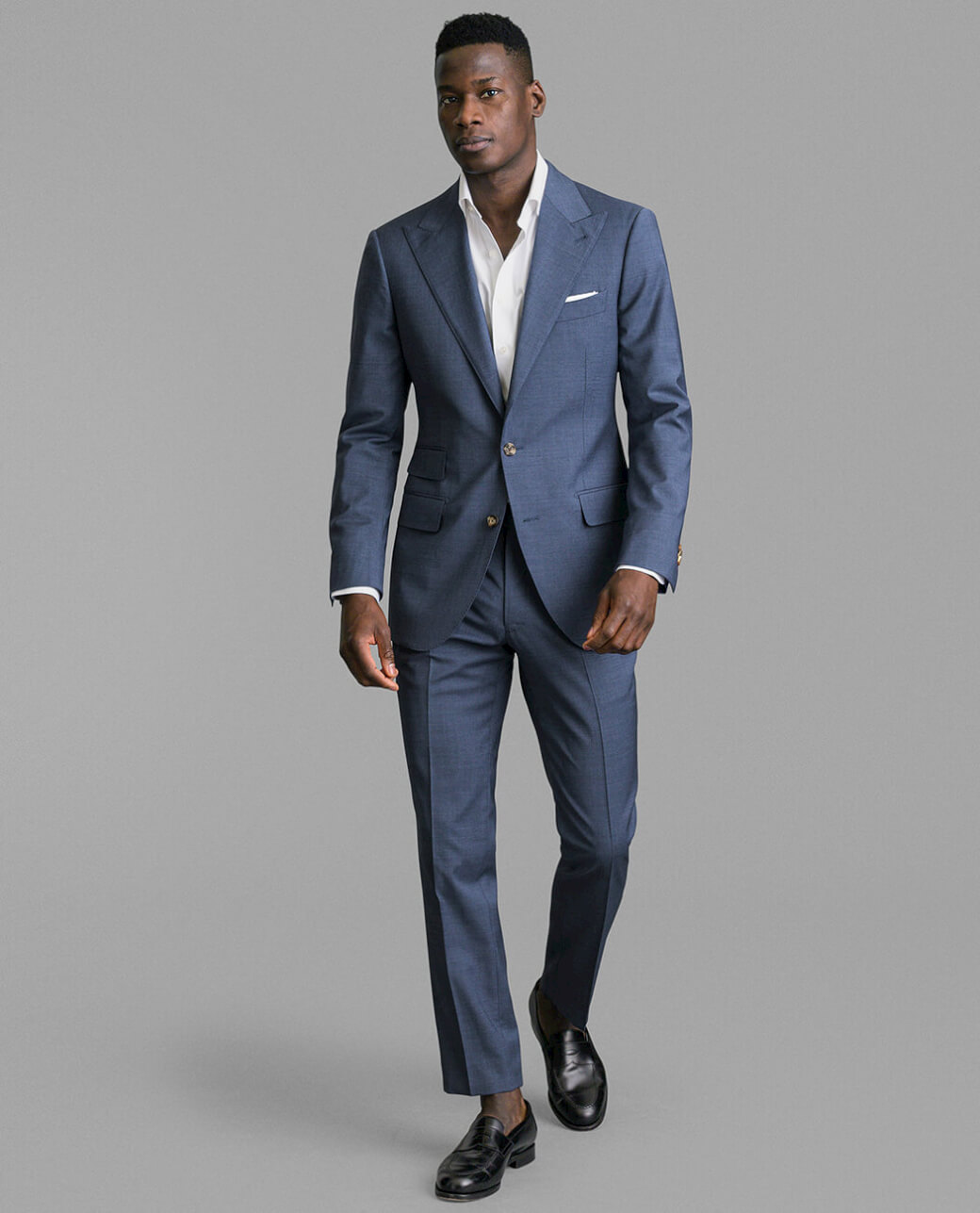 blue gray suit men's