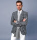 Zoom Thumb Image 3 of Bedford Grey Linen and Wool Hopsack Jacket