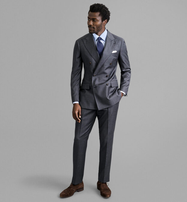 Double Breasted VBC Grey S110s Allen Suit