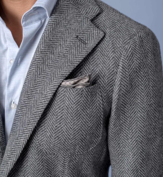 mens grey herringbone jacket