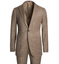 Suggested Item: Bedford Mocha Stretch Wool Blend Suit