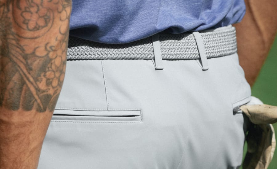 Malbon Golf Pant Rattan Chino Blanc