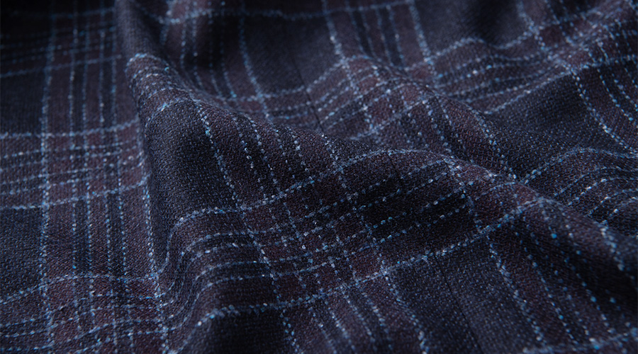 Detail of Zignone Wool and Silk Flannel
