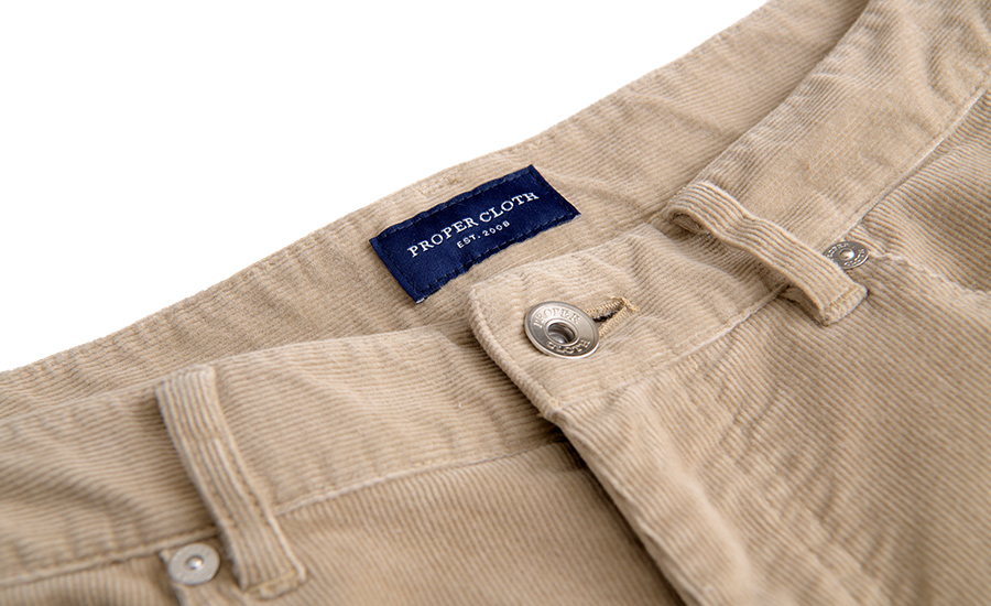 Duca Visconti Sand Stretch Fine Corduroy Cargo - Custom Fit Pants