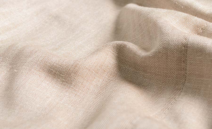 Detail of Loro Piana Wool, Silk, and Linen