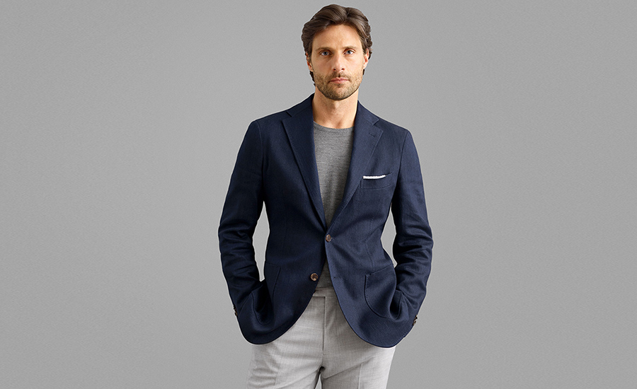 Rory Relaxed Cotton Twill Jacket - Navy