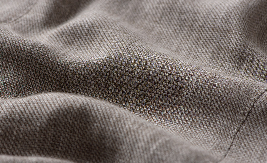 Detail of Drago Merino Wool & Linen