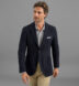 Zoom Thumb Image 3 of Waverly Navy Textured Stretch Wool Jacket
