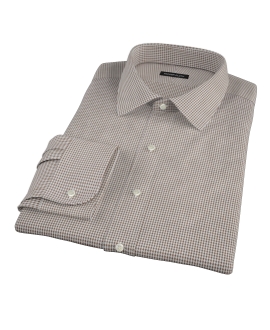 Brown Houndstooth Shirts by Proper Cloth