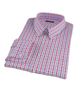 Light Blue and Red Gingham Shirts by Proper Cloth
