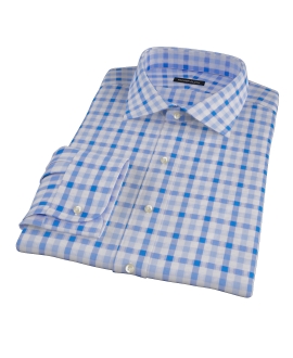 Light Blue and Blue Gingham Shirts by Proper Cloth