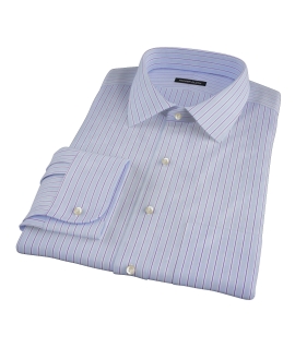 Light Blue and Navy Stripe Shirts by Proper Cloth
