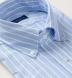 Blue Wide Stripe Heavy Oxford Shirt Thumbnail 2