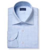 Thumb Photo of Non-Iron Stretch Light Blue Prince of Wales Check