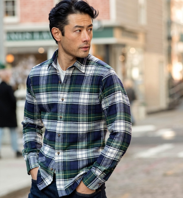 Japanese Large Campbell Tartan Flannel by Proper Cloth
