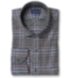 Canclini Grey and Rust Plaid Beacon Flannel Shirt Thumbnail 1