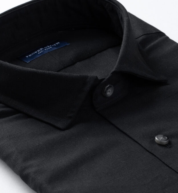 black linen dress shirt