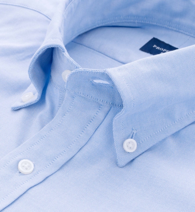 Thomas Mason Light Blue Oxford Button Down Shirt