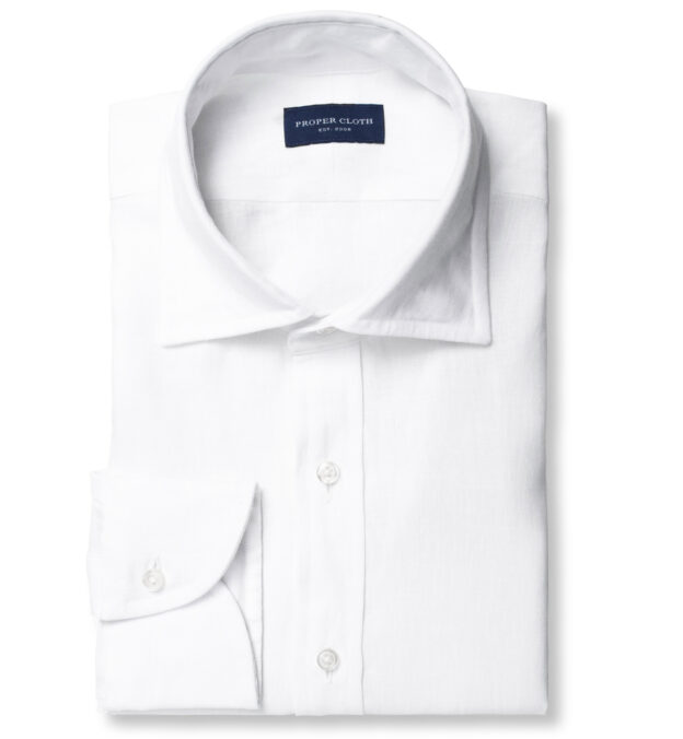 Positano White Italian Linen Shirts by Proper Cloth