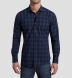 Chemise Jack Spade Bleecker Street En Navy à Carreaux Tissés - Taille S (15.5), Manches Longues, Neuf