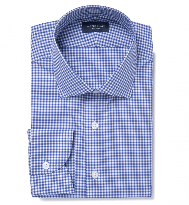 mini gingham dress shirt